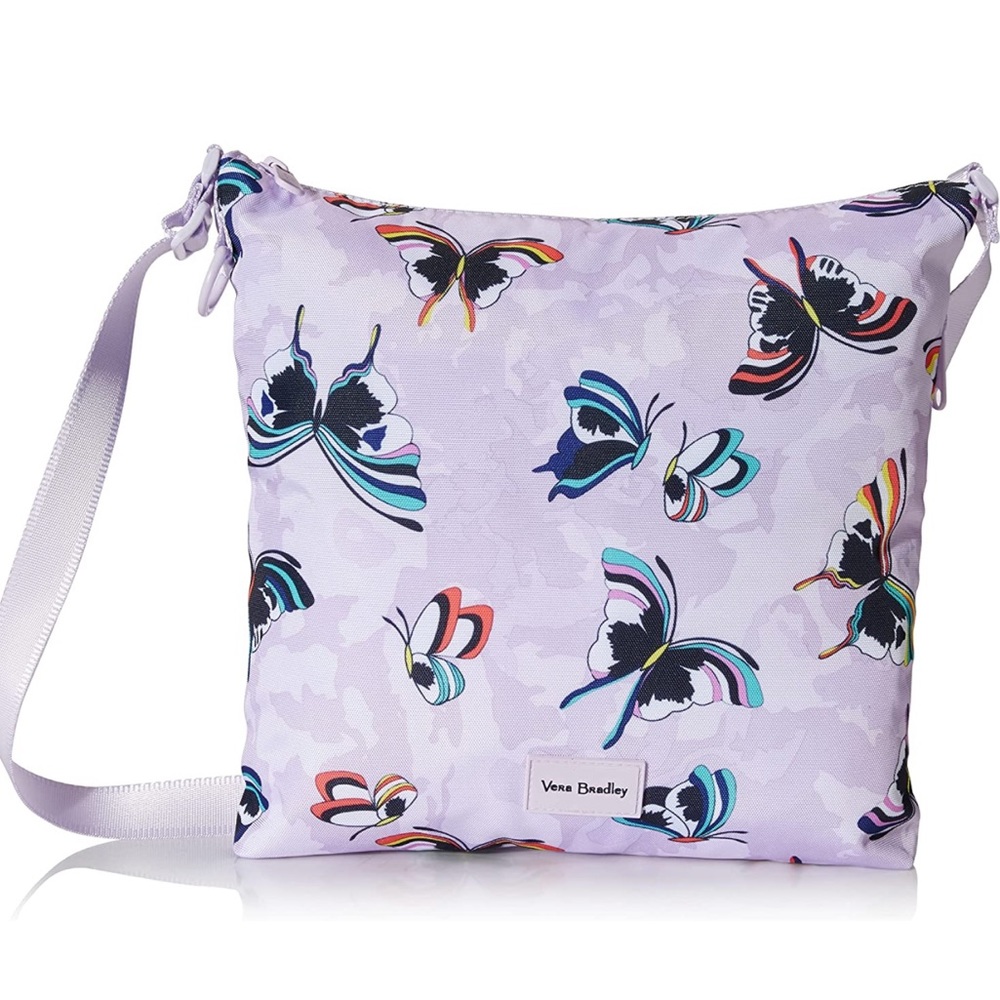 NWT - Vera Bradley ReActive Hipster Crossbody Bag in Lavender Butterflies